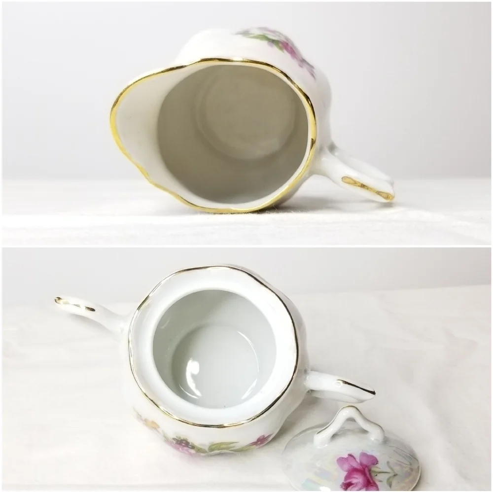 Vintage Floral Porcelain Tea Set, Made in Japan